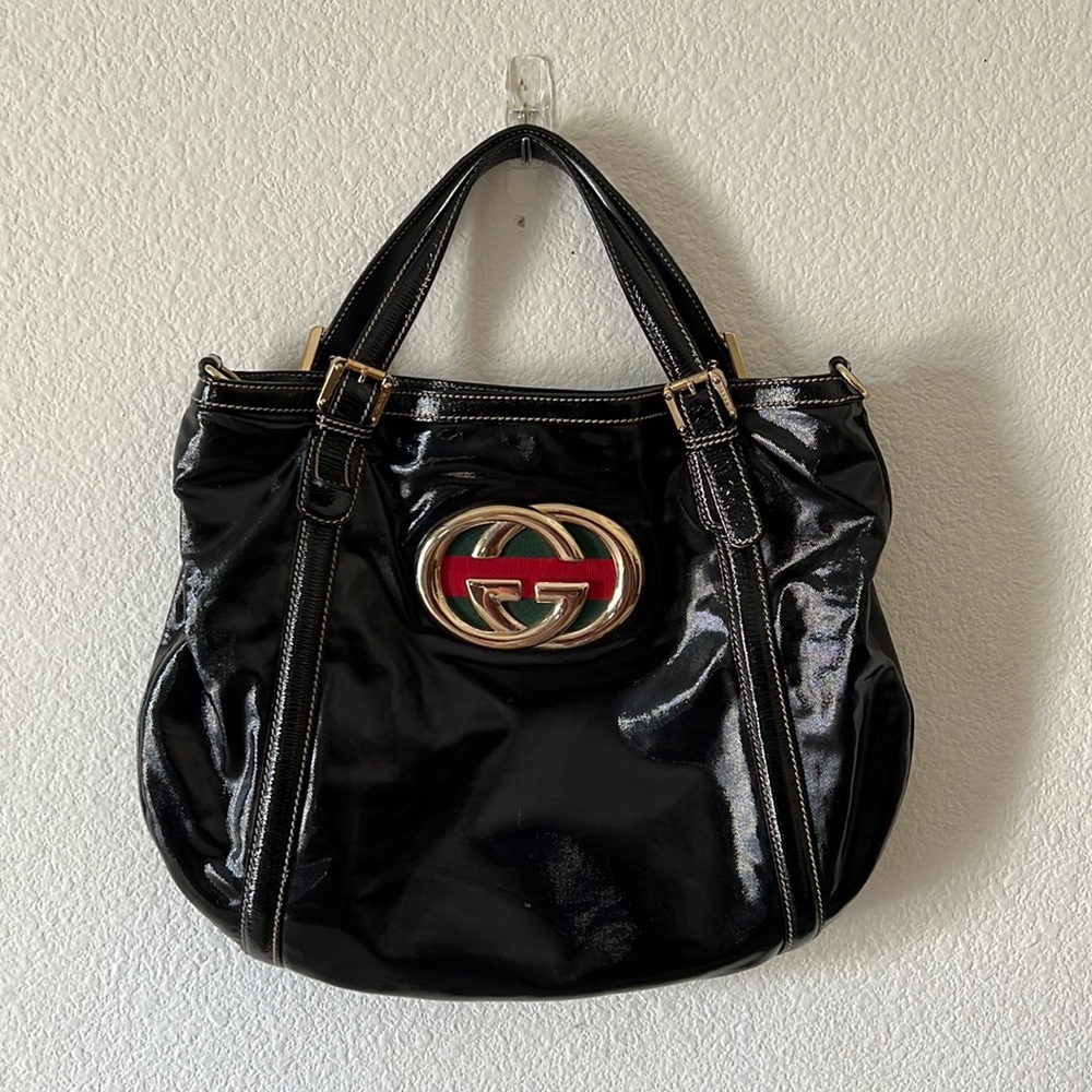 Gucci Black Britt Tote